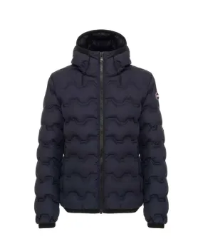 COLMAR Piumino Uomo 1208 2WX Uncommon A-EE Cappuccio Impermeabile 68 NAVY
