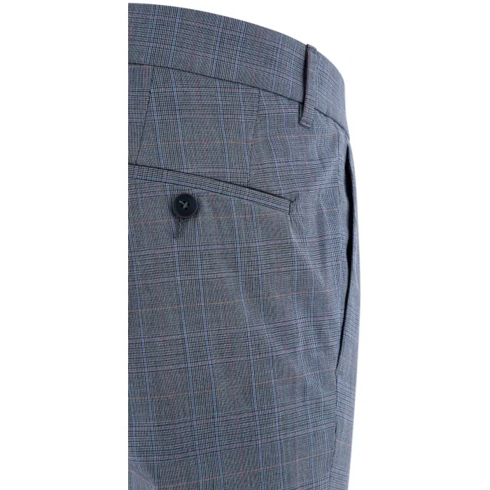 Henk ter Horst Pantaloni con motivo a rombi Grigio scuro