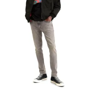 Levis 512 Slim Taper Elephant In The Room Adv Grey Denim Jeans - Pantaloni Denim Jeans Uomo Grigi    