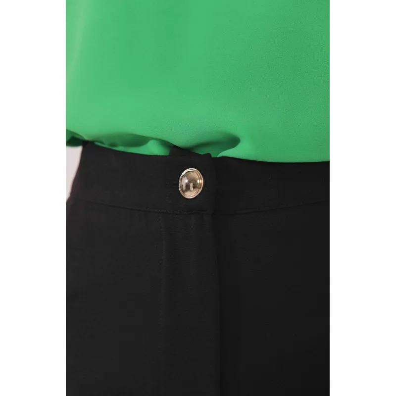 PANTALONE A SIGARETTA IN TESSUTO TECNICO NERO
