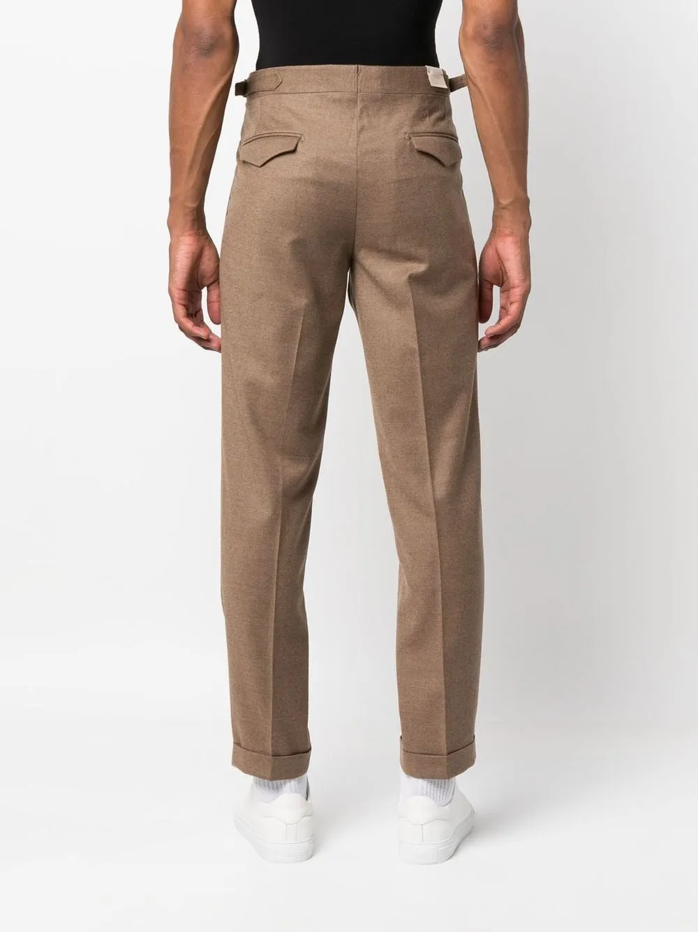 Pantaloni a gamba dritta in marrone - uomo