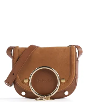  See by Chloé Mara Borsa a tracolla pelle bovina ruvida, pelle di vacchetta finemente grana marrone  